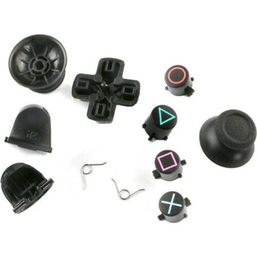 ABXY X Trigger Button With Analog Joystick Cap Replacement For S-ony DS4 PS3 PS4 B85B