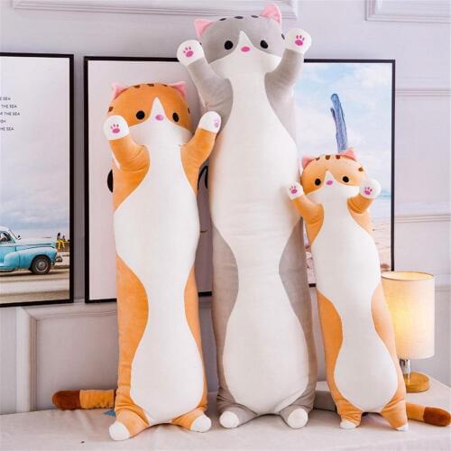 Cute Plush Cat Doll Soft Stuffed Kitten Pillow Doll Toy Gift for Kids Girlfriend Hot Sale