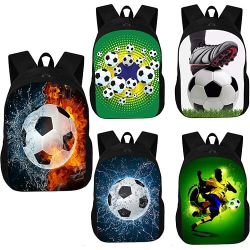 Football Youth Backpack Childrens Soccerly Printed School Bag Boys Girls Large-capacity Storage Bags Computer Bag Gift