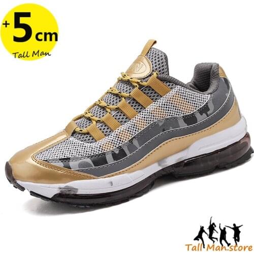 Sneakers Men Elevator Shoes Height Increase Shoes Insoles 5CM Tall Man Height Shoes Sports Basketball Shoes