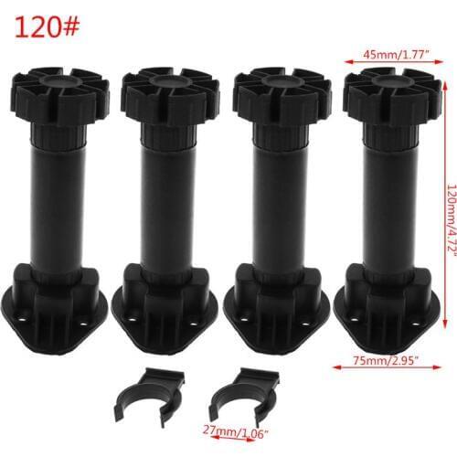 4pcs Adjustable Height Cupboard Foot Cabinet Leg For Kitchen Bathroom
