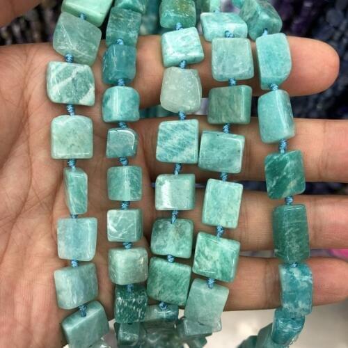 Wholesale 3strings 15.5" Natural Amazonite Beads Nugget Bead, Genuine Stone Gem Jewelry Making Beads