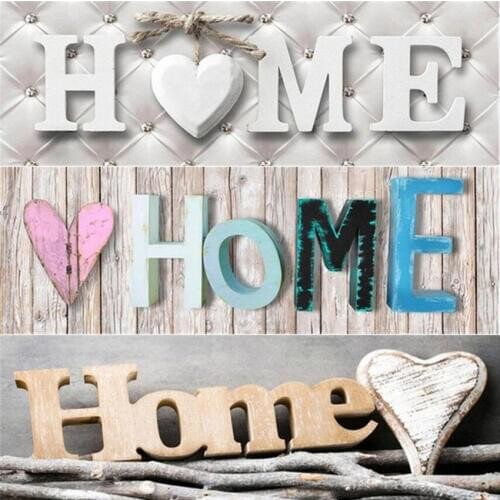Popular 5d diamond painting full set home diamond embroidery full SET text "home" 5d diamond mosaic sale home decor wall sticker
