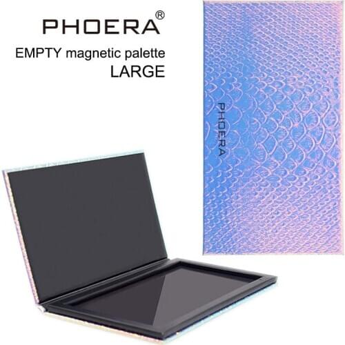 9/18 Colors Empty Magnetic Palette Box Fish-Scale Patterns Women Blusher Eyeshadow Makeup Pan DIY Refill Palette