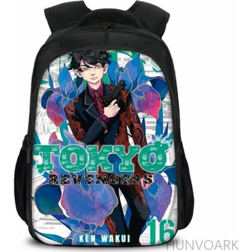 16 Inch tokyo revengers Children School Bags Orthopedic Backpack Kids Boys Girls Mochila Infantil Cartoon Bags