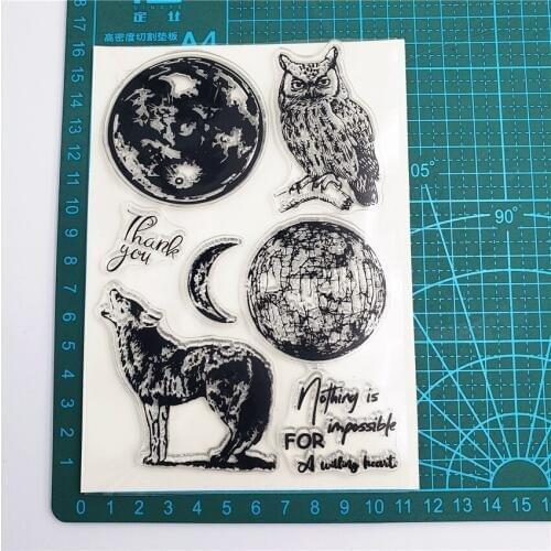 The Owl Vintage Clear Stamp Silicone Transparent Seal Decorative Scrapbooking Card DIY Diary Album Stick Label