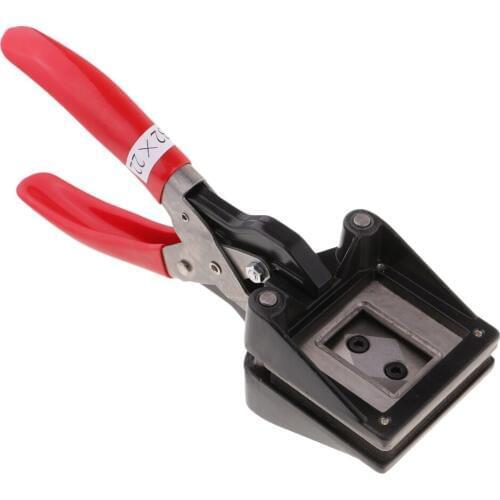 Steel Handheld Passport ID License Photo Picture Punch Cutter 22x32mm Right Corner Photo Punch Cutter Cutting Tools