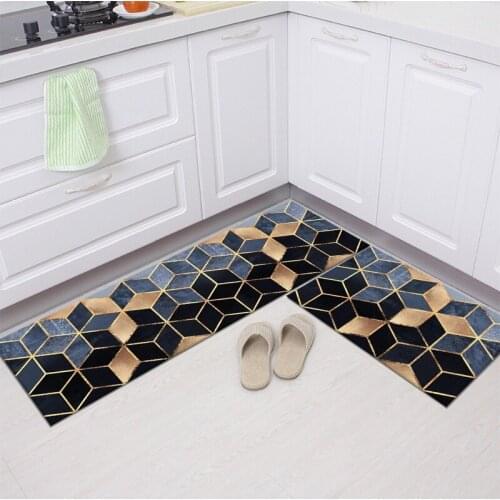 Light Luxury Nordic Style High-Quality Kitchen Water-Absorbing And Oil-Absorbing Carpet Set, Fashionable And Versatile