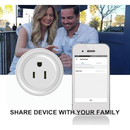 WiFi Smart Socket US/EU Plug Flame Retardant PC Shell Three Timing Modes Wireless Remote Socket Power Adapter Remote Control