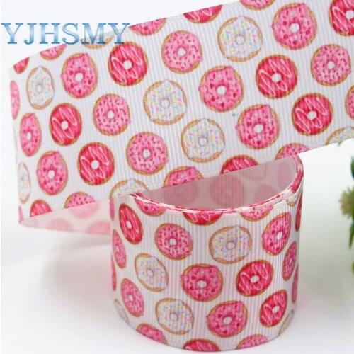 YJHSMY I-19708-1576,38mm 10yards flower Thermal transfer Printed grosgrain Ribbons,bow cap DIY handmade accessories decorations