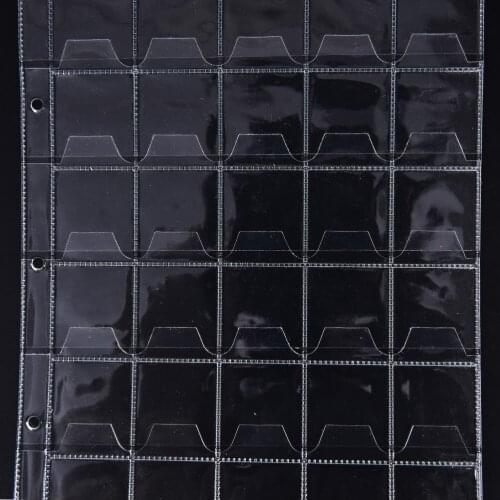 1 Sheet 42 Pockets Coin Holders Coins Collection Book Money Storage Book Anti-slip Coin Commemorative Album Page