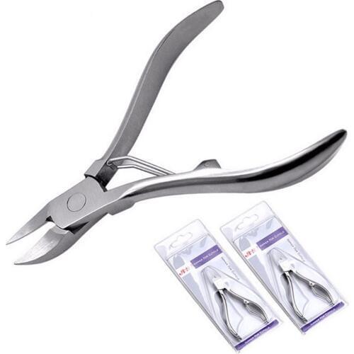 1pcs Nail Cuticle Nipper Clipper Silver Stainless Steel Thick Hard Plier Trimmer Scissor Dead Skin Remover Manicure Nail ArtTool