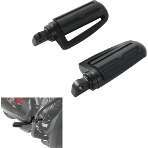 10mm Male Mount Footrests Front Footpegs Pedal For Harley Touring Street Glide Road King Dyna Sportster 883 1200 Softail Fatboy