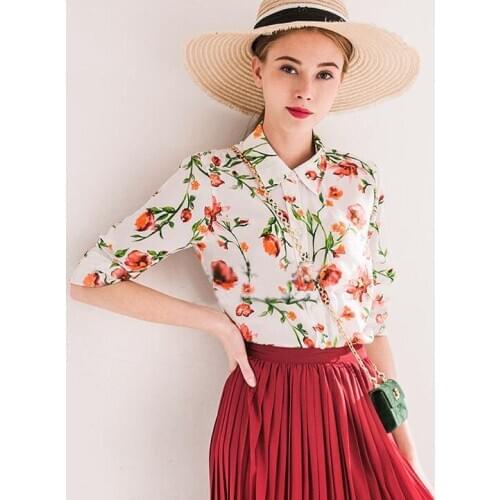 138cm crepe de chine silk fabric fashion chrysanthemum silk crepe de chine fabric dress Chinese fabric wholesale silk cloth