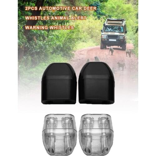 2pcs Car Grille Hidden Animal Sirens Wind Animal Sirens Car Deer Whistles Animal Alert Warning Device System Auto Accessories