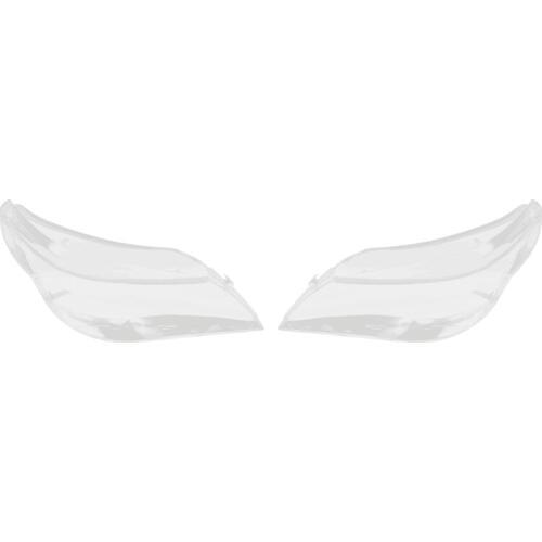 2x Car Headlight Lens Glass Lampcover Cover Lampshade Bright Shell Product for BMW E60 E61 2003-2010-Right & Left