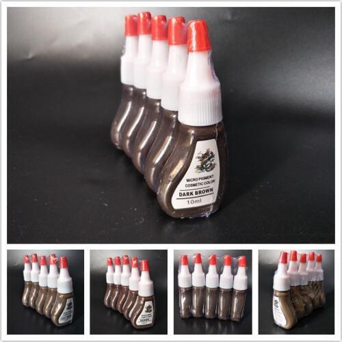 3pcs Tattoo Inks Microblading Pigment for Permanent Makeup Eyebrow Manual Pen Machine Micro Cosmetics Lip 10ML Red Mix Colors