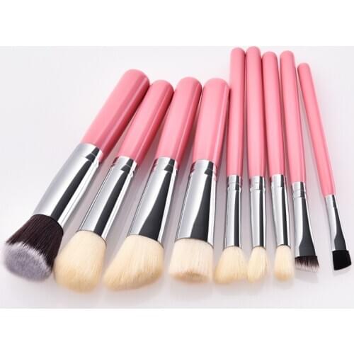 9pcs/set Makeup brushes set synthetic hair makeup brush essential kit professional makeup mini kit brushes top quality