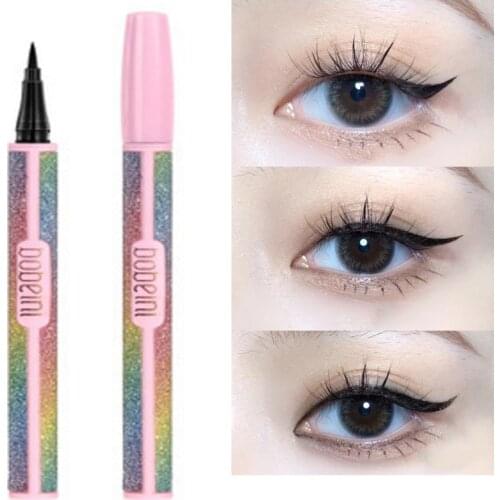 Quick Dry Liquid Eyeliner Pencil Long-lasting Not Blooming Black Brown Waterproof and Smudge-Proof Eyeliner Pen Makeup Cosmetic