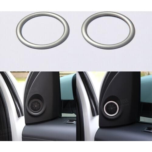 Car Interior Front Door Stereo Speaker Cover Trim Decoration For Land Rover Freelander 2 2007-2015