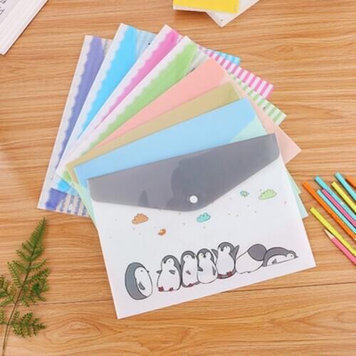 1pcs Animal File Holder Stationery A4 Folders Cute Paper Storage Novelty PVC Bag Student File Organizer Kawaii Office Portfolio