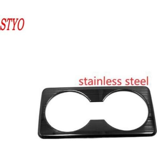 STYO stainless steel Interior Rear Seat Water Cup Holder Cover Trim for MAZDA 3 2020