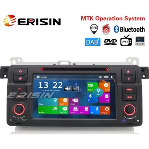 Erisin ES7162B 1 Din 7 inch Car DVD Player DAB+ 3G Radio FM Canbus GPS Navigator for BMW E46 M3