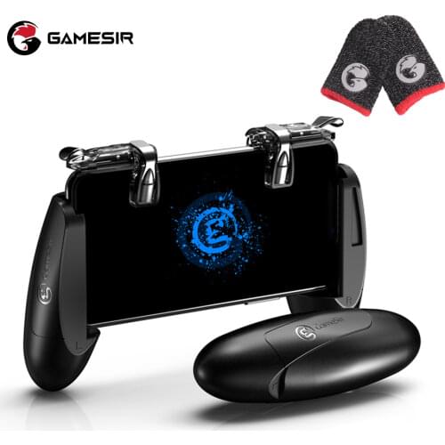 GameSir F2 + Talons Mobile Gamepad with Shooting Trigger + 1 Pair of Finger Gloves Thumbs Sleeve for PUBG Call of Duty Fortnite