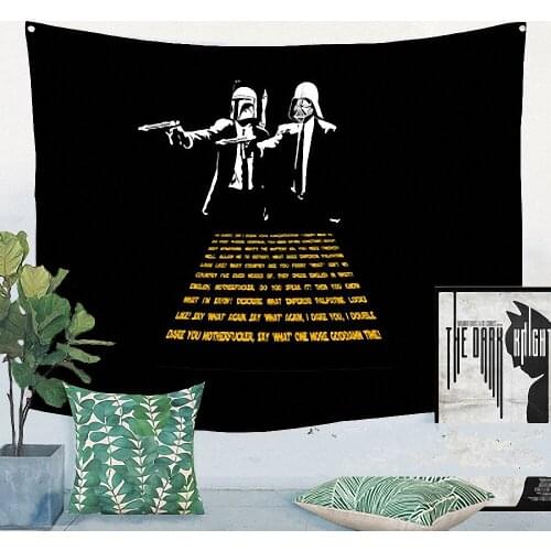 Classic Movie\Rock Band\Creative Pattern Flag Banner Cloth Art Retro Poster Tapestry Wall Sticker Hanging Painting Indoor Decor