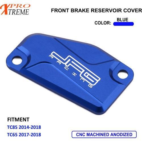 CNC Front Brake Fluid Reservoir Cap Cover For Husqvarna TC65 TC 65 85 2017 2018 TC85 2014 2015 2016 17 18
