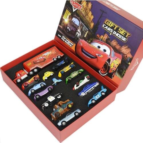 1:55 Disney Pixar Cars 3 Metal Diecast Car Model Toy Gift Set Lightning McQueen Jackson Mack Uncle Truck Boy Birthday Toys Gift