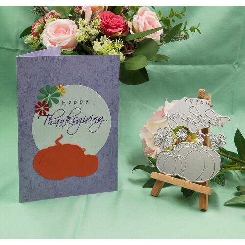 Thanksgiving Day metal cutting die 2019 new DIY scrapbook for CARDS, envelopes decorative paper card embossing process die