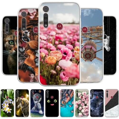 Cartoon Case For Motorola Moto 8 Play Phone bags Soft Cover For Motorola One Macro TPU Coque Capa Animal Painted Fundas Bumper
