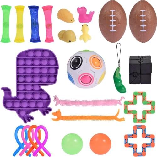 Fidget Toys Pack Ball Autism Needs Squishy Stress Reliever Toys Sensory Fidget Toy Stress Relief Hand Fidget Toys For Kid Adult