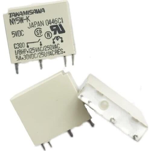 HOT NEW NY5W-K NY24W-K NY24W NY5W K NY5WK NY24WK 12V 24V relay 5VDC 24VDC DC5V DC24V 5V 24V 5A 4PIN