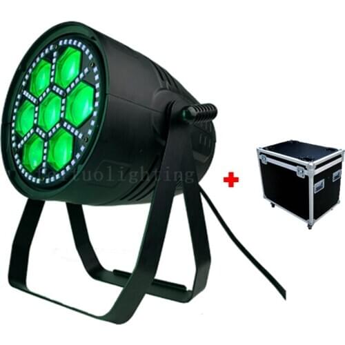 New Arrival DMX Led Zoom Par 7x 30w RGBW 4in1 + 96x0.2w UV SMD IP20 Led Par Zoom Strobe Effect Led Par Can Stage Light For Disco