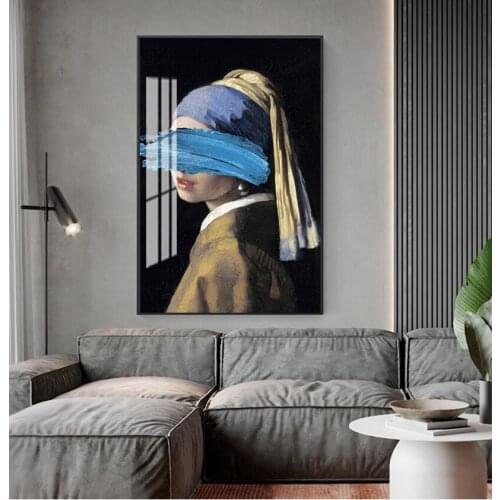By Jon Pop Art Prints Wall Pictures For Home Decor The Girl With A Pearl Earring Canvas Paintings Reproductions Famous Artwork