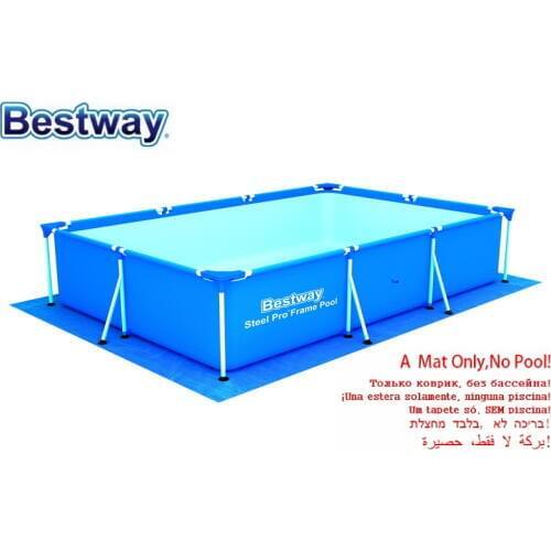 P Only a Mat!58101 Bestway 3.38x2.39m(133"*94") Cushion to 3x2mx.66m Rectangular Frame Pool/Swimming Pool Bottom Cloth,no Pool