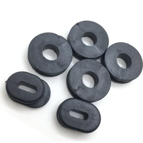 For Suzuki RV90 GT750 GS550 GN400/250 EN125 GS125 GN125 Motorcycle Plastic Side Cover Rubber 6PCS Motocross Grommet Seal Pads