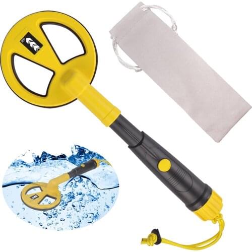 MD-790 Fully Waterproof Underwater Metal Detector for Kids and Adults Mini Handheld Pinpointer Probe Pulse Induction with LED
