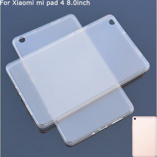 With tracking no. For Xiaomi mi pad 4 Plain Silicone Soft TPU Case Cover Skin For Xiaomi mi pad4 Protect Cases covers