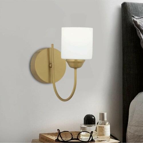 Modern Minimalist Wall Lamps Living Room Bedroom Bedside Luster LED Indoor black white Lamp Aisle Lighting decoration
