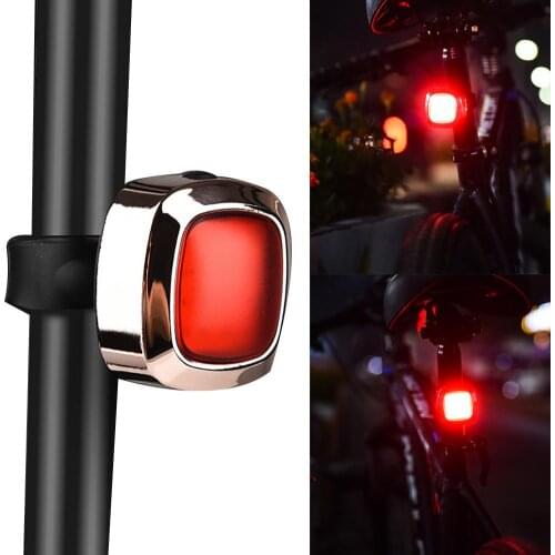 USB Charging Brake Induction Bicycle Bike Safety Warning Light Red LED Tail Lamp Brake Tail Lamps Auto Rear Reverse Bulb