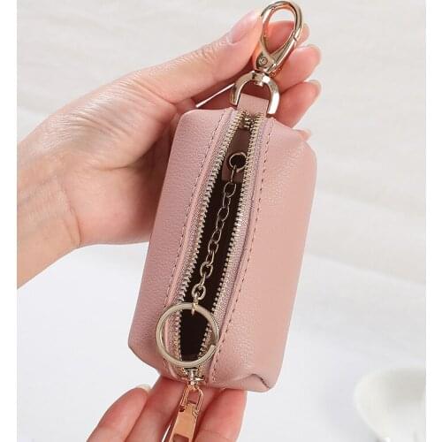Shipping Large-capacity Car Key Bag Men and Women Multifunctional Mini Coin Purse Waist Hanging Door Keychain Coin Pouch