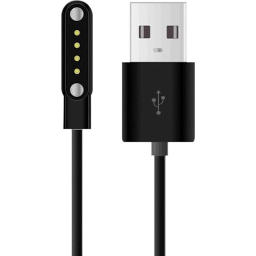 7.62 Mm Universal Smart Watch Charging Cable Zinc Alloy Adsorption Charging Data Cable For 4pin 7.62 Pitch Smart Watches