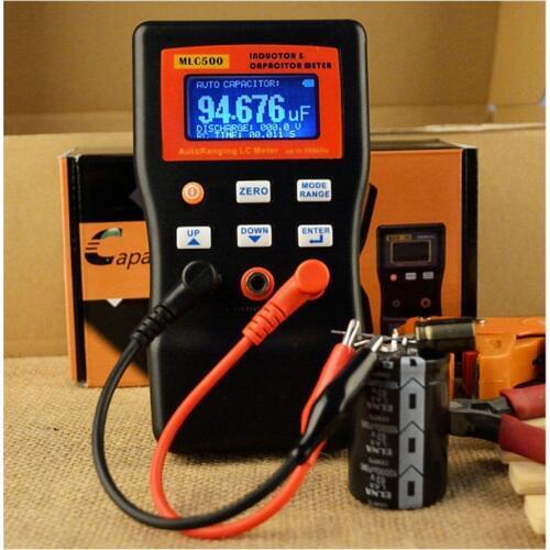 High Accuracy Auto Range Bridge LC Meter Professional Capacitance Inductance Table 500 KHz Capacitance Meter Oscillatio 100H/mF