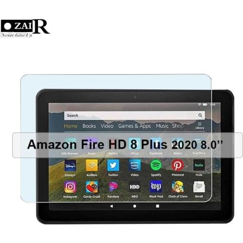 Tempered Glass For Amazon Kindle Fire HD 8 Plus 2020 8.0'' Tablet Protective Film For Fire HD 8 HD8 2020 Screen Protector