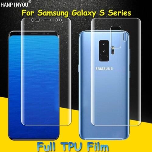 Front / Back Full Cover Soft TPU Film Screen Protector for Samsung Galaxy S20 Ultra S10 S9 S8 Plus 5G S10e (Not Tempered Glass)