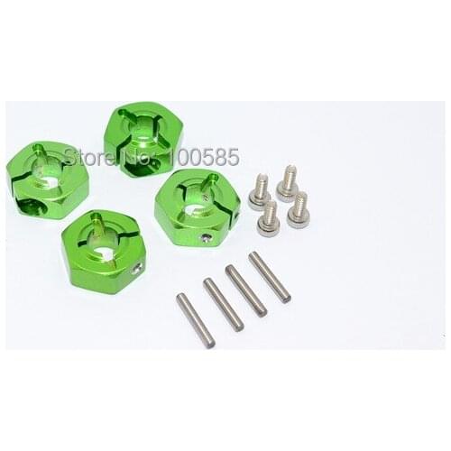 ALLOY CLAMPING (12mmx5.5mmx2mm)12MM WHEEL HEX WITH SCREWS & WRENCH - 1 SET FOR HPI SP2 AXIAL WRAITH EXO VETERRA