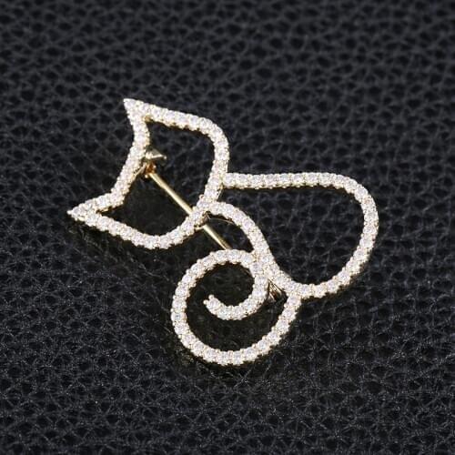 Cute Cat Brooches Pins for Women Fashion Corsage Brooch Accessories Brooch Pin Wedding Jewelry Animal broches para ropa mujer